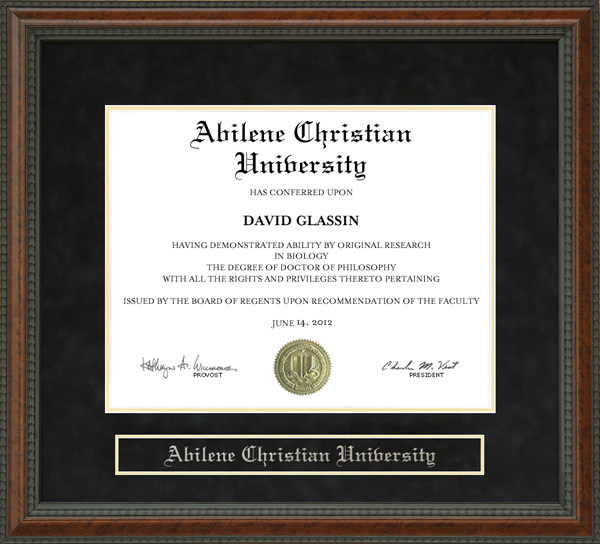 Abilene Christian University (ACU) Diploma Frame