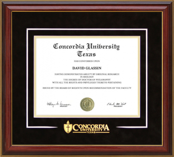 Concordia University Texas Classic Diploma Frame