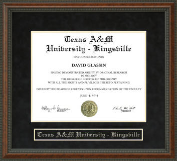Texas A&M University-Kingsville (TAMUK) Diploma Frame