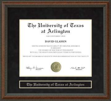University of Texas at Arlington (UTA) Diploma Frame