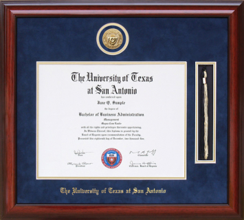 UT San Antonio (UTSA) Tassel Diploma Frame with School Medallion