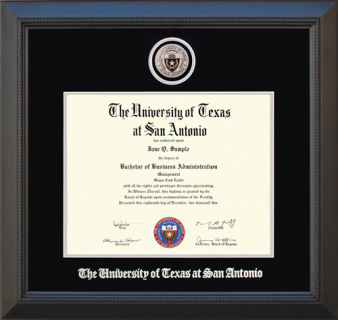 UT San Antonio (UTSA) Diploma Frame with School Medallion