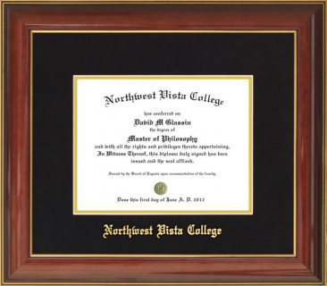 Northwest Vista College Diploma Frame