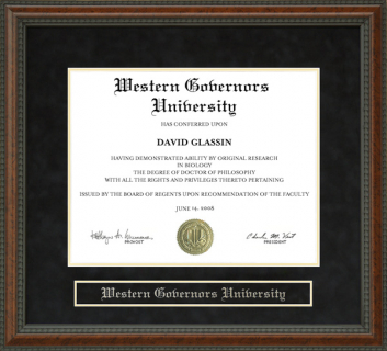 Western Governors University (WGU) Diploma Frame
