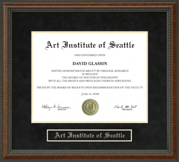 Art Institute of Seattle Diploma Frame
