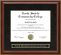 North Seattle Community College (NSCC) Mahogany Diploma Frame