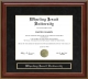 Wheeling Jesuit University (WJU) Mahogany Diploma Frame